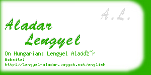 aladar lengyel business card